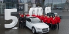 Компания Audi выпустила пятимиллионный автомобиль с полным приводом quattro