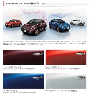 Nissan Juke 80th Special Color Edition