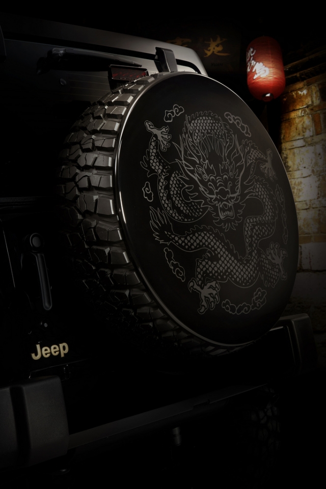 Jeep Wrangler Dragon - задний колпак запасного колеса