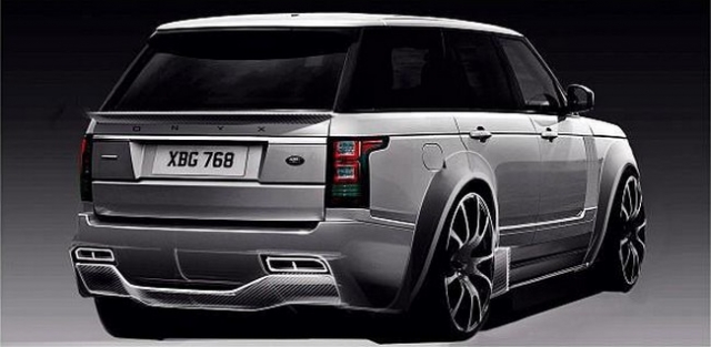 Range Rover 2013 Onyx Concept - вид сзади